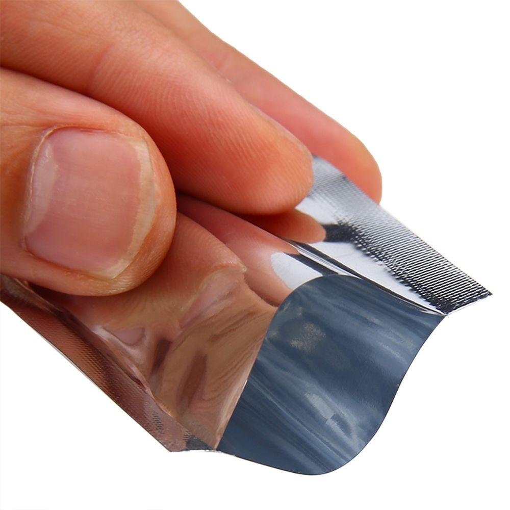 100pcs Aluminum Foil Food Saver Bag Heat Seal Vacuum Bags Storage Pouches Kitchen Tool Food Sealer
