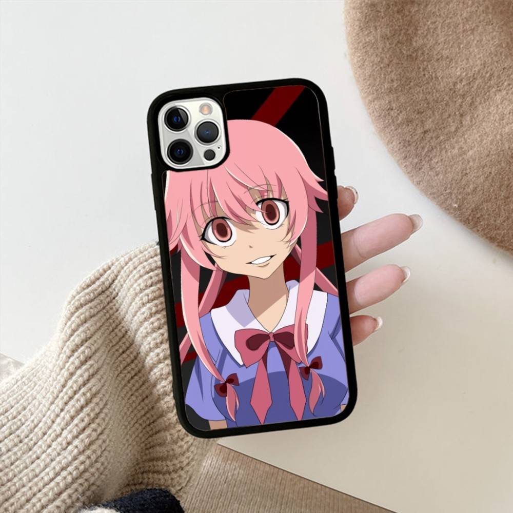 Anime Future Diary Phone Case For Iphone 11 12 13 14 15 Pro Max 17 16 Plus Hard PC+TPU Back Cover