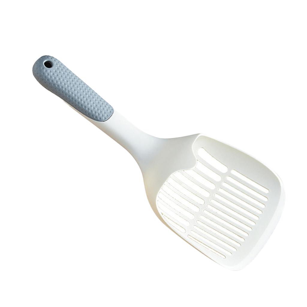 Cat Litter Scoop Ergonomic Handle Smooth Sand Leakage Hole Cat Litter Shovel with Hook for Animal