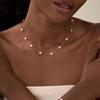 Versatile European French Style Pearl Pendant Collarbone Necklace