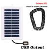1/2PCS Portable Solar Charger Portable Solar Charger-USB Output for Outdoor Use -for Travel and Camping,Flashlight,Fan Charging