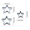 3PCS Molds Cookies Biscuits Cake Moulds Star Shaped Stainless Pastry Baking Tools Set