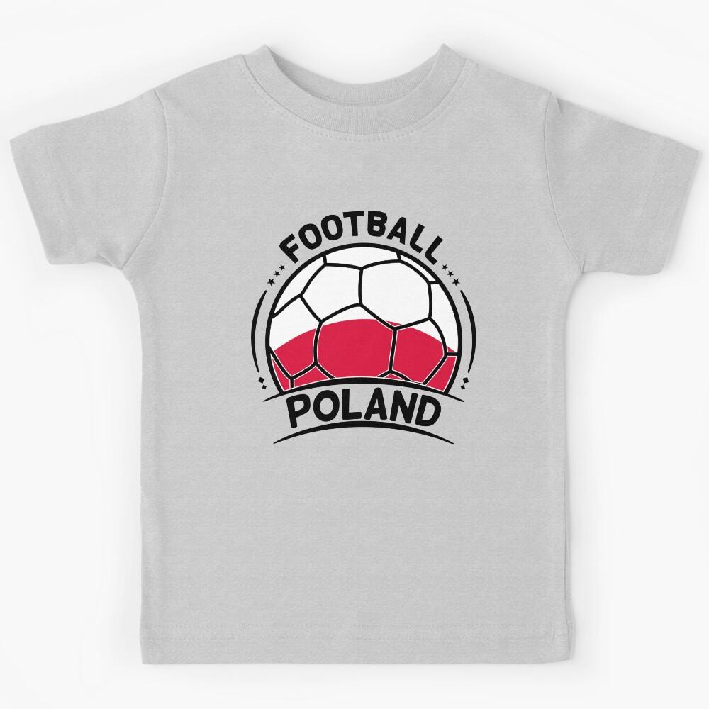 Poland Football Team Poland Flag inside a Soccer Ball for Football Fans Kids T-Shirt 120