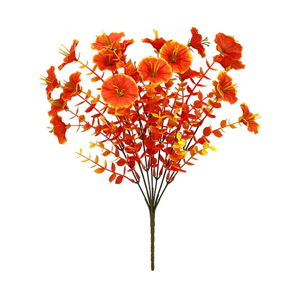Artificial Flowers Decor Realistic Fake Flowers Elegant Autumn Silk Flower Centerpiece with Eucalyptus for Home for Indoor