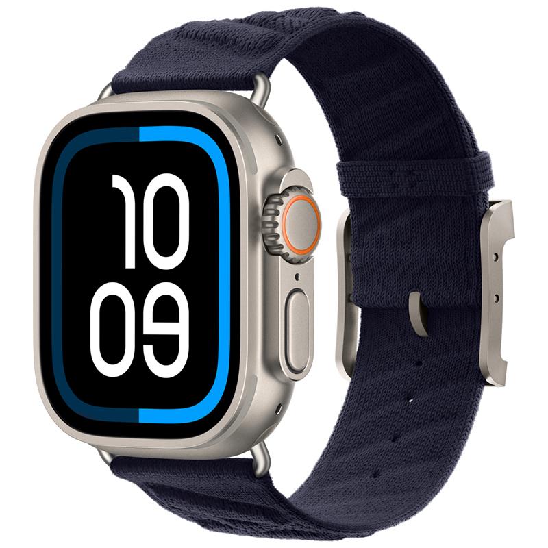 

Нейлоновый ремешок Ocean для Apple Watch Ultra 3/2 49 мм 11 10 46 мм 42 мм En Mer Ремешок Темно-синий iWatch 9 8 7 6 5 4 SE 45 мм 41 мм 44 мм Ремешок Ultra 3-2-1 49MM полуночно-синий