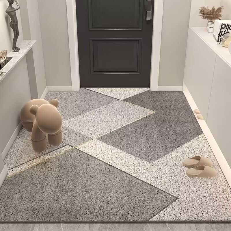 Luxury Entryway Loop Pile Non-Slip Mat - Dust-Resistant & Cuttable Carpet for Hallways