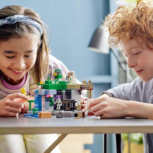 LEGO Minecraft Skeleton Cave Toy Present Birthday Block Christmas Boys Girls Children 8 Years Old 9 Years Old 10 Years Old Elementary School