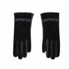 Adult Genuine Leather Gloves Women's Sheepskin and Cashmere Fashionable and Warm Skiing Full Finger and Two Finger Touch Screen Gloves