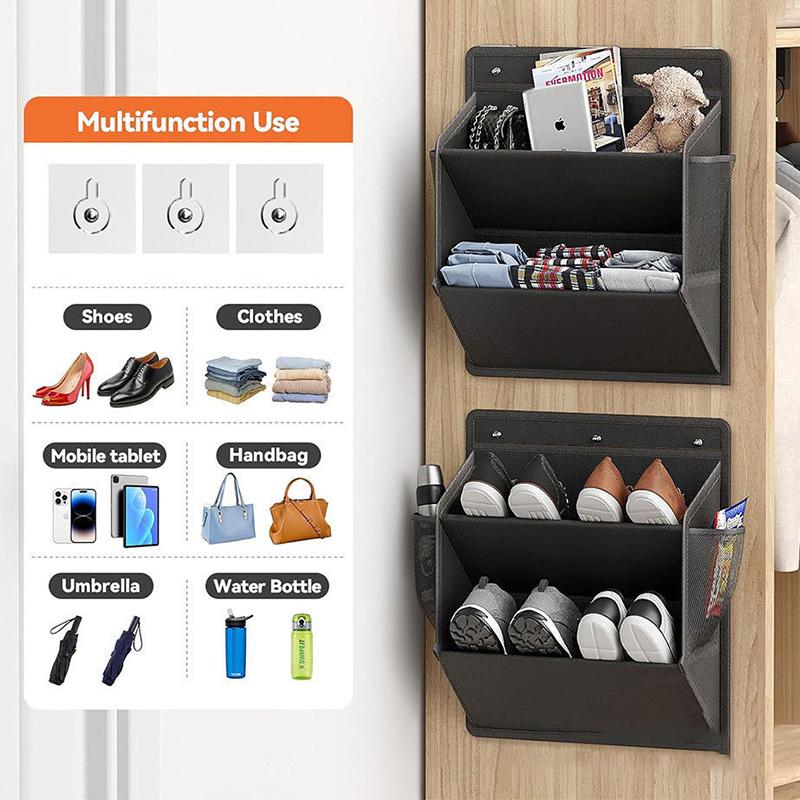 Foldable Shoe Storage Hanger Space Saving Wall Mounted Organizer Suitable For Campers Narrow Space Wardrobe Storage Shoe Rack