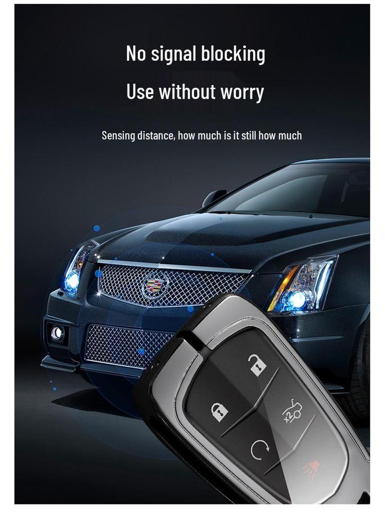 Cadillac XT5, CT5, XT4, XT6, CT6, XTS, ATSL, CT4 Premium Metal Key Cover