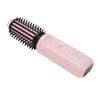 Cordless Hair Curling Iron Brush Portable Anti Scald Heated Round Thermal Brush for All Hair Type Pink