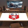 Olympique Lyonnais Football Team Mouse Pad, Large Gaming Desk Mat, Non-slip XXL Mousepad for Laptop & Tablet, Mini PC Playmat with Stitched Edges