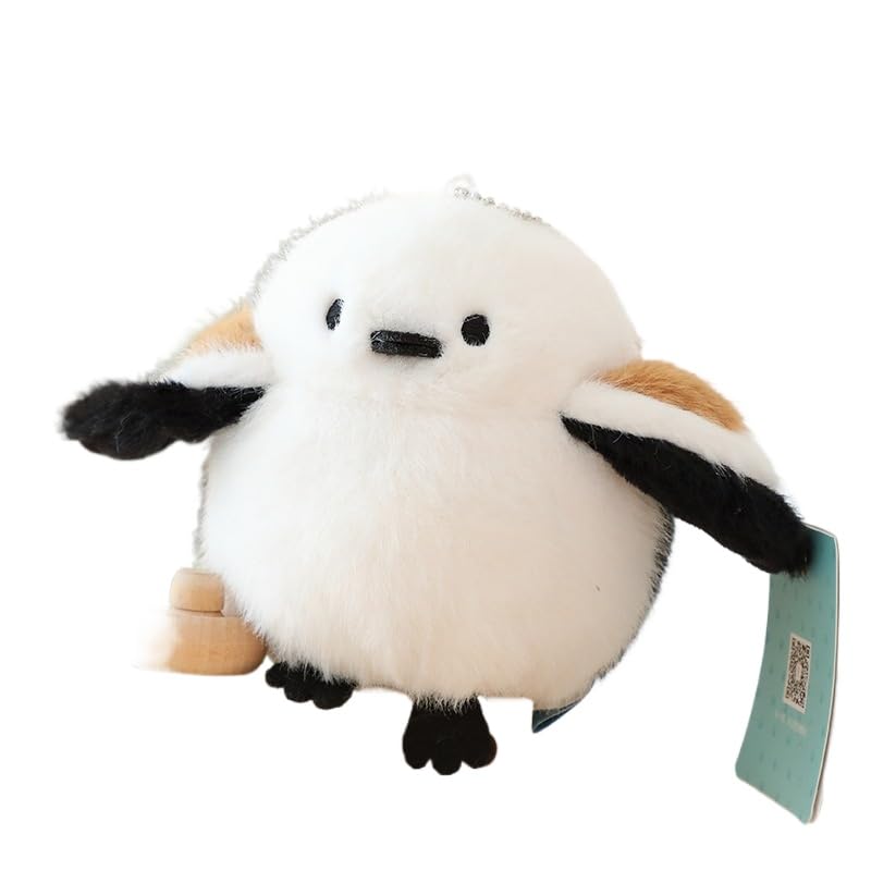 Fun and Colorful Kiwi Bird Plush Keychain - Ideal Gift for Young Girls 11cm, Great Tit