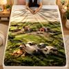 Flannel BlanketShaun the Sheep Warm Soft Throw Blanket for Indoor Sofa Bed Living Room Use