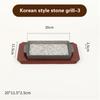 Maifan slate Barbecue plate Steak Barbecue plate Roasted Seafood Stone Plate Circular stone slab Korean barbecue plates