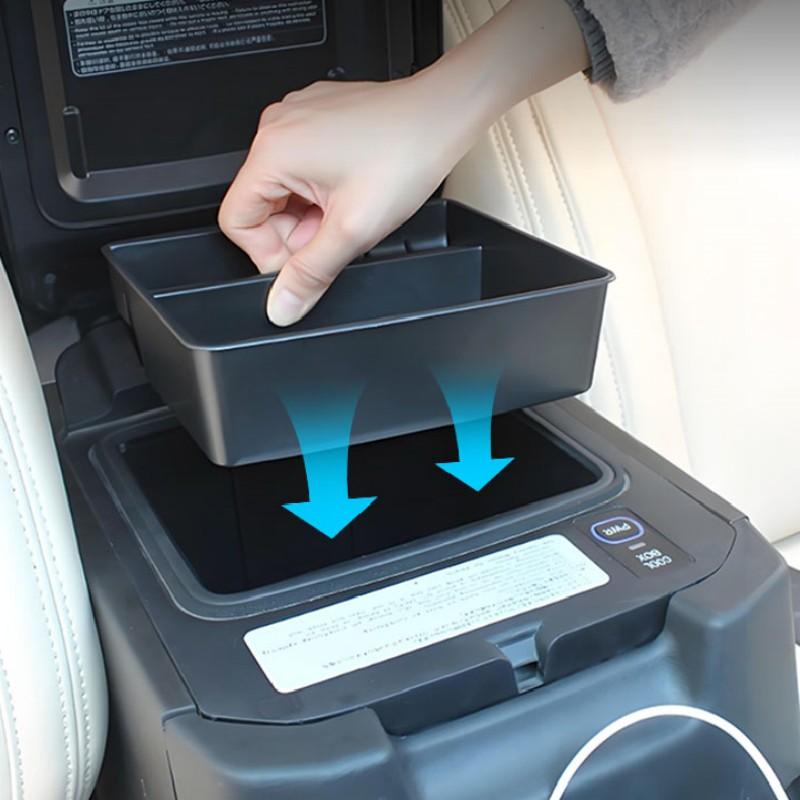 For Toyota Land Cruiser Prado FJ120 FJ150 2002~2020 Car Armrest Hidden Plastic Organizer Holder Storage Box Interior Accessories