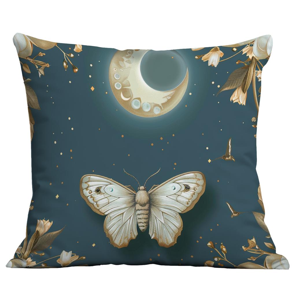 New Imitation 3d Butterfly Printed Pillowcase Retro Home Sofa Cushion Pillowcase Decoration