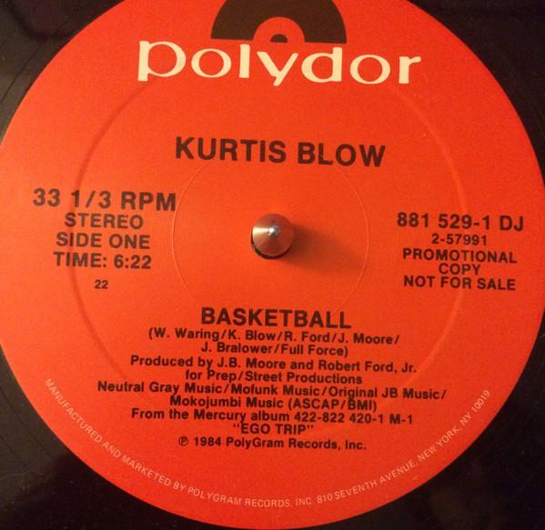 

12inch Record KURTIS BLOW / RALPH MACDONALD - Basketball / It s The Game 8815291DJ Polydor 1984 US Dance & Electronica Used
