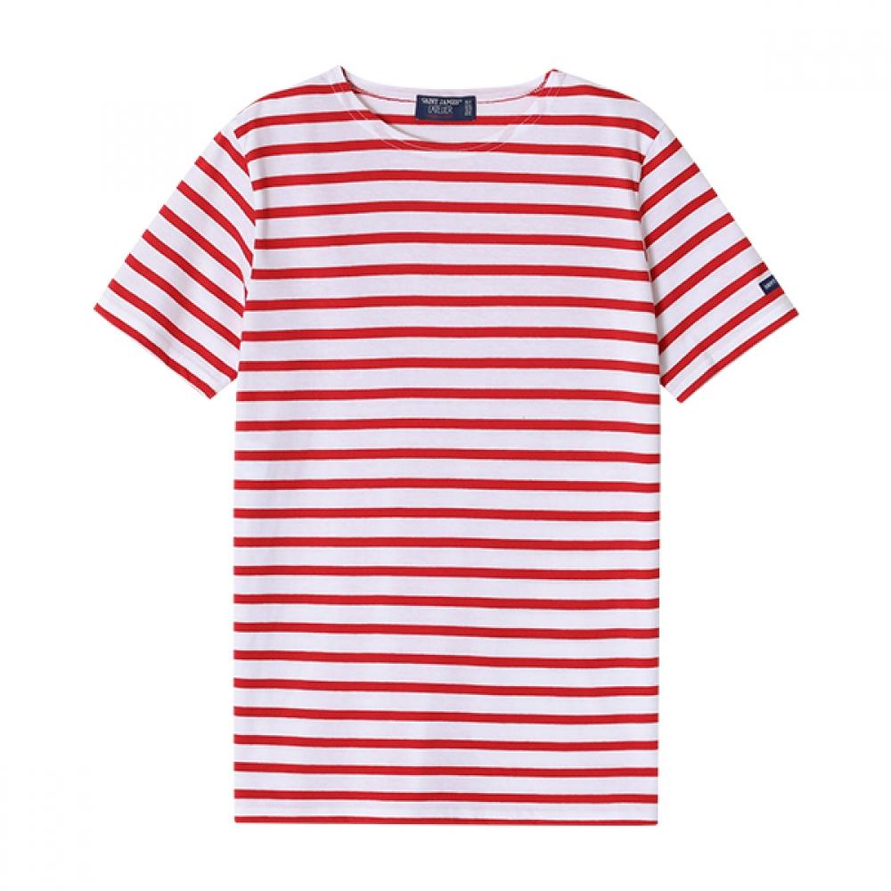 

SainT James Kids ShorT Sleeve T shirT Modern sTripe 2068 Neige Tulipe 2068 NEIGE TULIPE (16A)