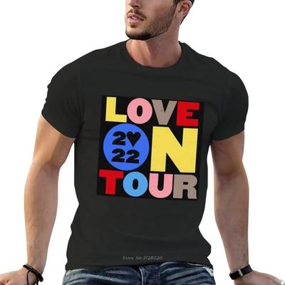 Love On Tour 2022 TShirt Summer Men Clothing Tees Summer Fashion Cotton Tshirt Oversized Fitness T Shirt Oneck Casual Tops