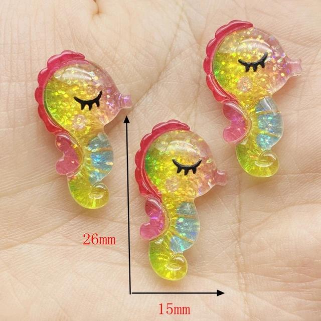 Nové 10/20 ks Cute Resin Mini Shining Ocean Series Plochá záda Kabošony Scrapbooking DIY Šperky Řemeslné dekorace Příslušenství F72