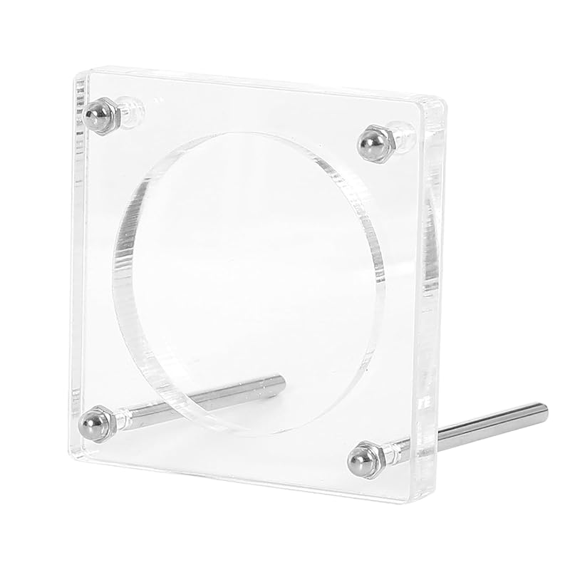 

[Queen-b] tin badge display stand 56/57/58mm storage transparent clear exhibition acrylic frame case holder Fashionable desktop collection With