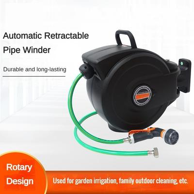 Carretel de Mangueira Retrátil Automático Montagem na Parede Irrigação de Jardim Tambor de Água Ferramenta de Água para Pulverização Externa