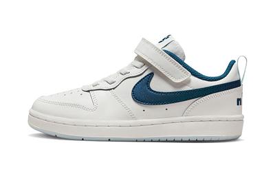 Court Borough Collection Low 2 Se Comfortable Low Top Skateboard Shoes White Blue Kids' DQ5980-100