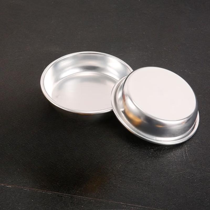 Ruhan Silver Stainless Steel Round Sauce Dish