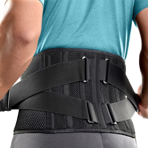 FREETOO Lumbar Support Belt, Designed by a Therapist, Provides 6X Stronger Support, Adjustable Compression, Unisex, for Daily Life, Work, and Sports,