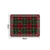 Christmas Placemats Coaster Xmas Dinner Table Mats Plate Pads Cartoon Gingerbread Man Snowman Placemat Tableware Decoration