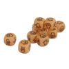 10pcs Finger Guessing Dice Luminous 6 Sided Lightweight Rock Scissors Paper Dice Set for Board Game