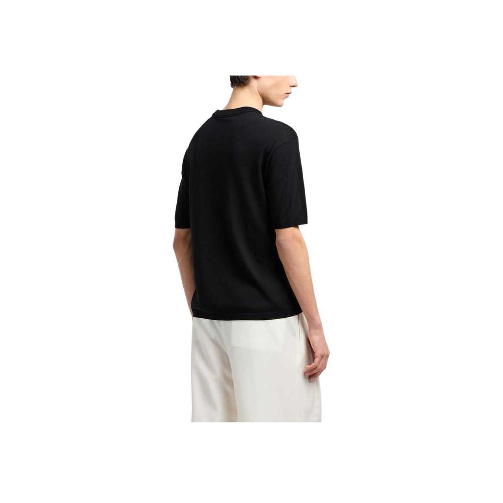 Emporio Armani Ss25 Raglan Short Sleeve T-Shirt Men Tops Black EM0006-72AF13907-UC001
