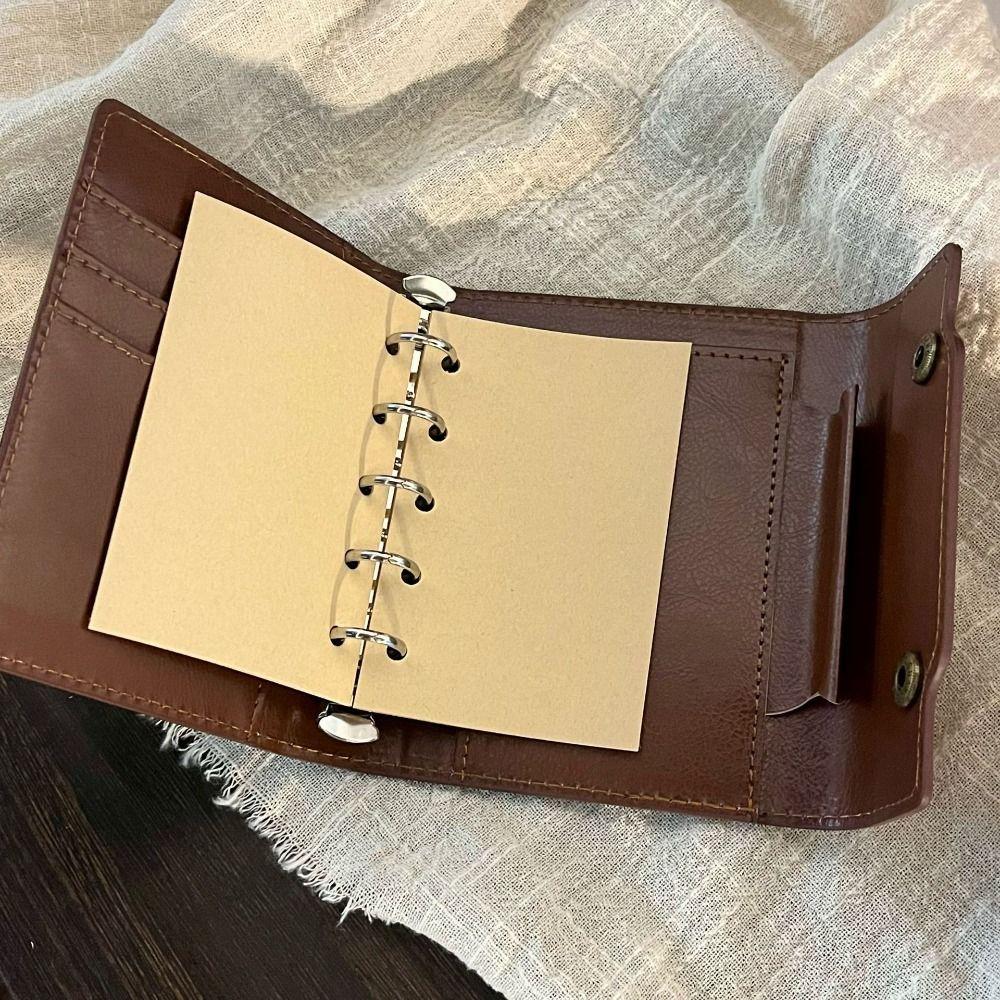 PU Leather Travel Journal Retro Brown Diary Book Multi Functional Notepad  Note Taking