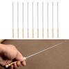 Pack of 10 Stainless Steel BBQ Skewers with Comfortable Wood Handles Durable Round Kebab Skewers Stick Easy To Clean