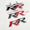 3D Metal RR Logo Car Front Grille Rear Trunk Emblem Badge Decals For Honda Civic Mugen Accord Crv City Hrv Sticker Accessories  JP8