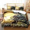 Jeu A-Assassin S Creed Art Ensemble de literie Ensemble de housse de couette pour gamer Chambre d'adulte et d'adolescent Simple Double King Size Couette Cadeau pour garçons963