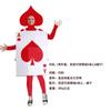 Halloween costumes, April adult Alice in Wonderland, stage performances, playing cards, hearts and hearts costumes