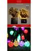 LED Solar Waterproof Crystal Ball String Lights for Outdoor Patio and Camping Decor