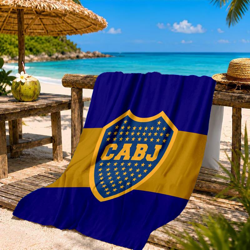 Boca Football Club Printed Microfiber Beach Towel, Soft And Absorbent, Quick-Dry, Ideal for Summer Travel, Beach Essential, Swimming Pool