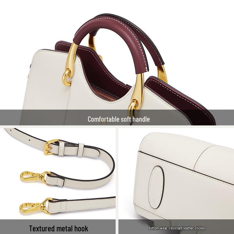 Cnoles Damen Handtasche aus Leder mit großem Fassungsvermögen