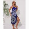 Stampa alla Moda per Vacanze al Mare, Copricostume Sexy a Canotta con Stampa Farfalla