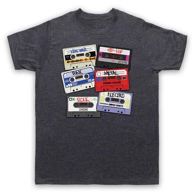 Cassette Tapes Retro Mixtapes Music Rock Hip Hop Mens And Womens T-Shirt