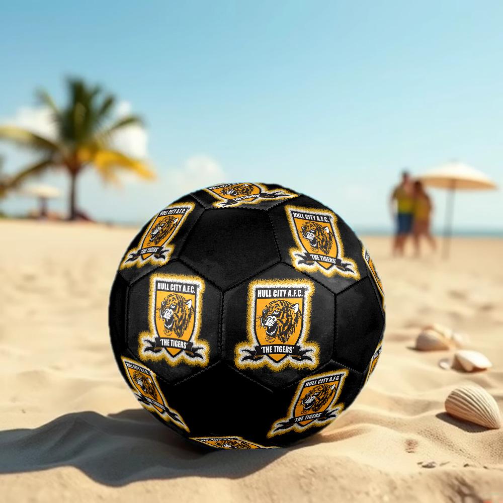 Hull City A.F.C Soccer Ball Colorful All Ages Machine Stitched PVC Competition Ready Durable High-Bounce.SIZE5