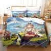 Anime Atelier Ryza Bettwäsche-Set Bettbezug Bettwäsche-Set Steppdeckenbezug Kissenbezug Bettdecke King Queen Size Jungen Erwachsenen Bettwäsche-Set