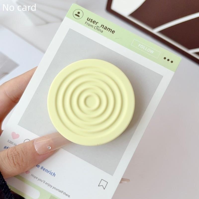 Macaroon Color Ripple Cute Magnetic Stands For iPhone 18 Samsung For MagSafe Expandable Phone Holder Foldable Ring Support