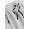 H M dryMove Zip Pocket Detail Tapered tecH Jogger Pants ligHt Grey Melange