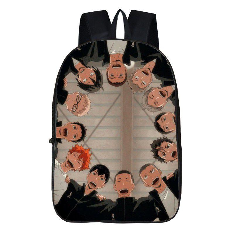 Karasuno Haikyuu Anime High School Backpack Shoulder Bag Travel Book Rucksacks