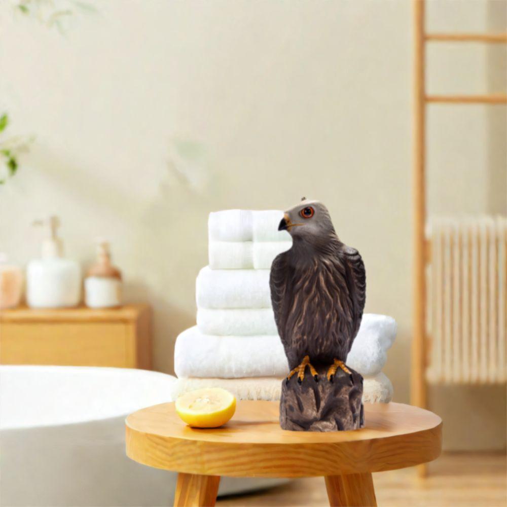 Sturdy Eagle Repellents Statue Lifelike Birds Decoy Hawk Creative Hawk Ornament Outdoor Courtyard