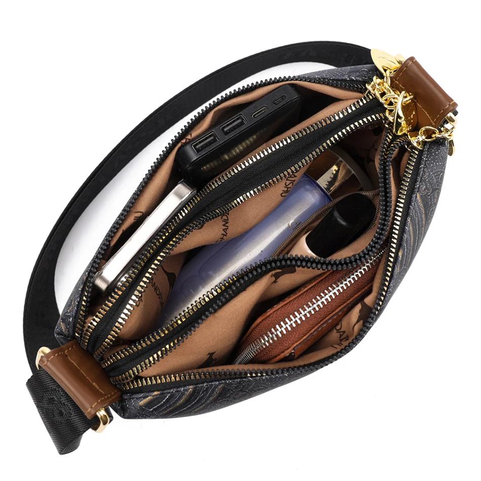 Women's shoulder crossbody bags soft leather designer luxury women's bags high-quality bags new fashion